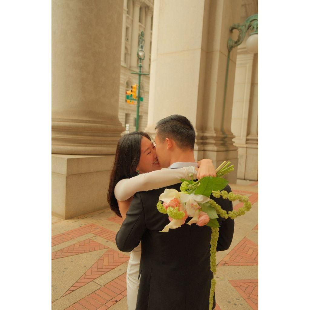 August 2024 - Michelle's sister married us in Govenor's Island because that's where we went right after our engagement to celebrate!