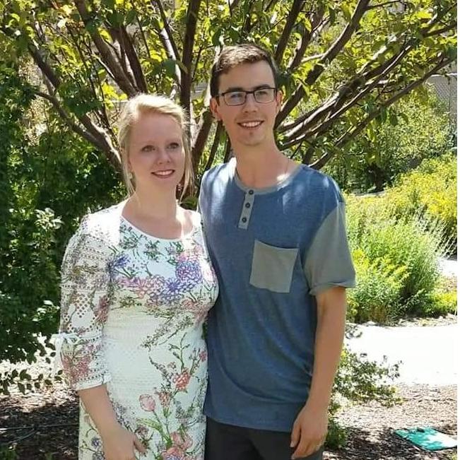 Bride & groom at their courthouse wedding July 20, 2018.