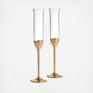 Love Knots Champagne Toasting Flute, Set of 2