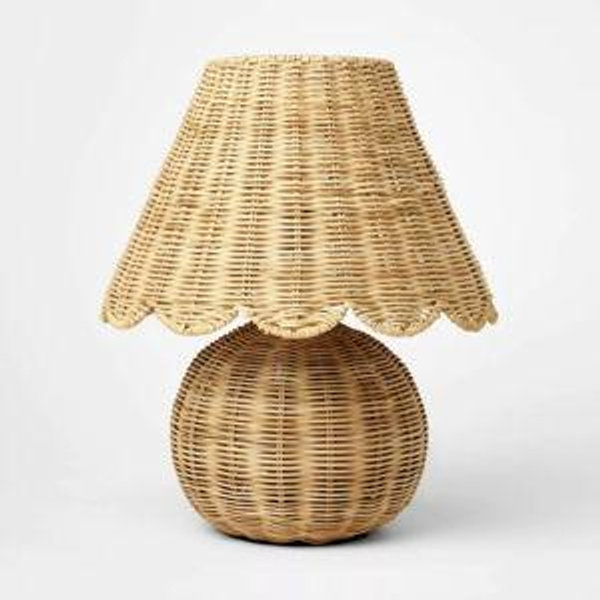 Table Lamp with Woven Base and Woven Shade - Threshold™ designed with Studio McGee