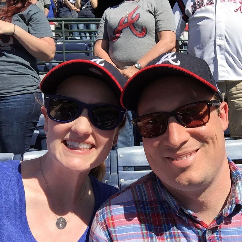 We got on the kiss cam that game!