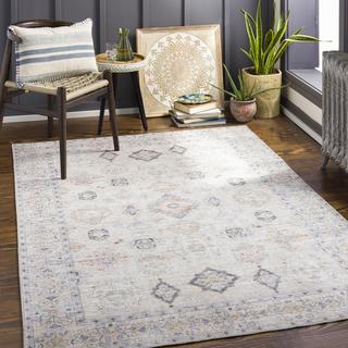 Alanya Snowflake Washable Rug