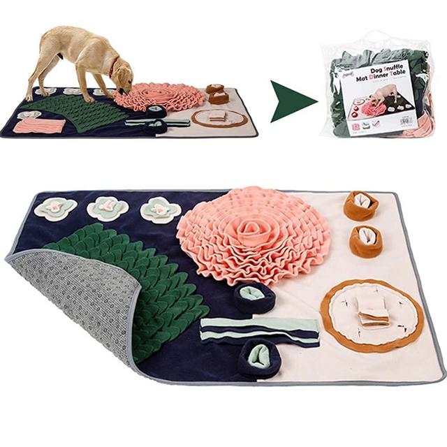 GouTronics Snuffle Mat for Dogs Slow Feeding Mat Durable Dog Foraging Mat Puzzle Toys Encourages Natural Foraging Skills