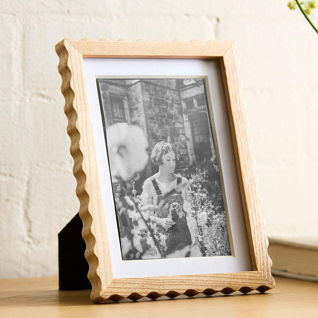 Scallop Wood Tabletop Frame, Light Ash, 4x6