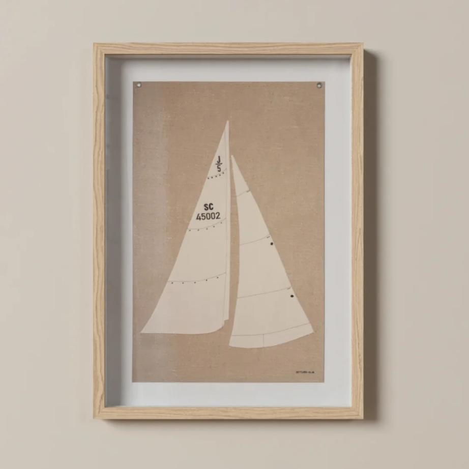 Settlers Sail Flag - Sand, Wood, Medium