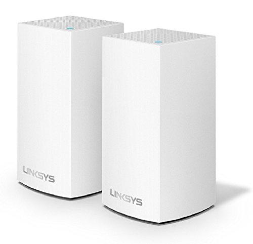 Linksys WHW0102 Velop Home Mesh WIFI System – WIFI Router/Wifi Extender for Whole-Home Mesh Network (2-pack, White)