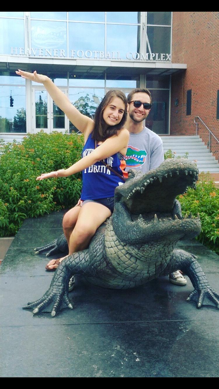 Go Gators! Our first game together in the swamp!