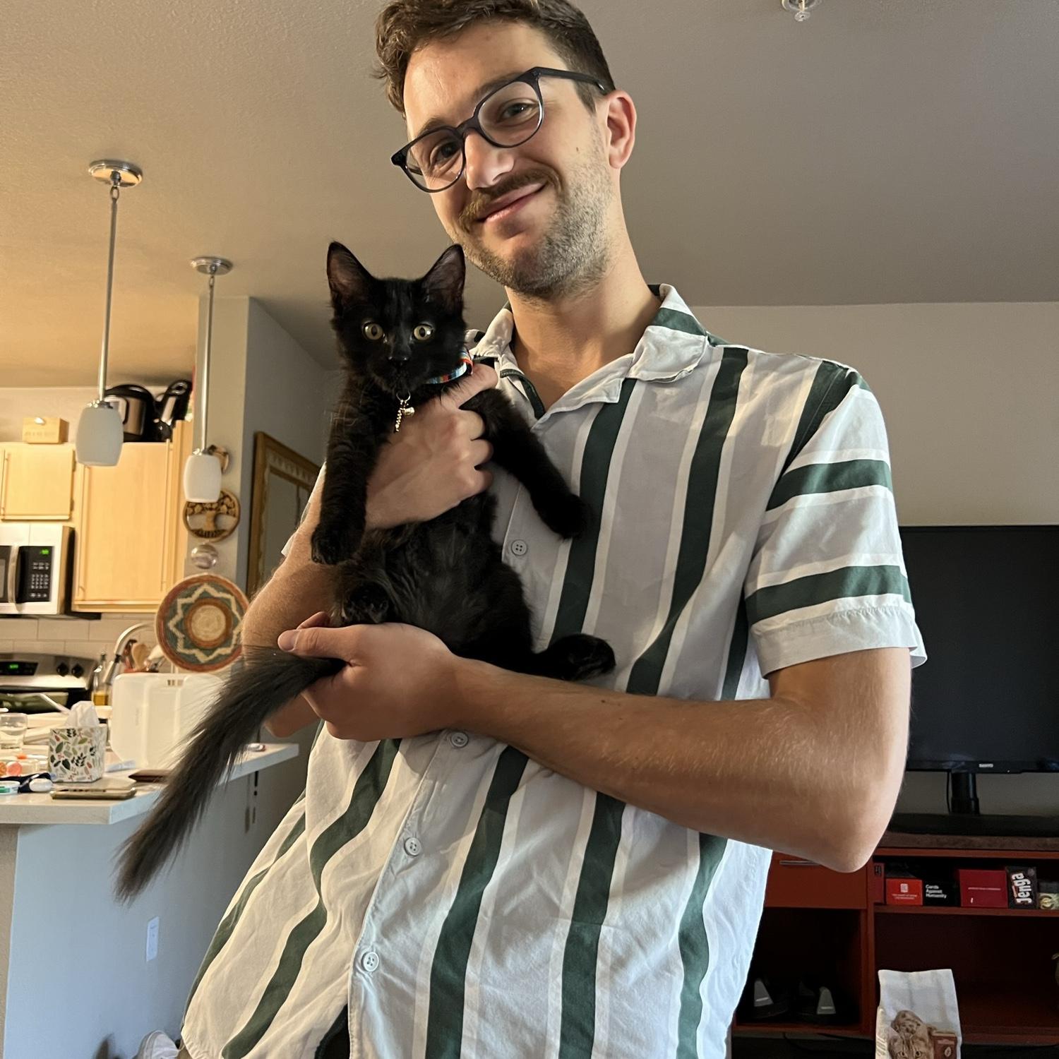 In July 2022, after months of working remotely, Val decided she needed a companion. We adopted Ophelia and she is the absolute best four legged ball of fluff in the world.