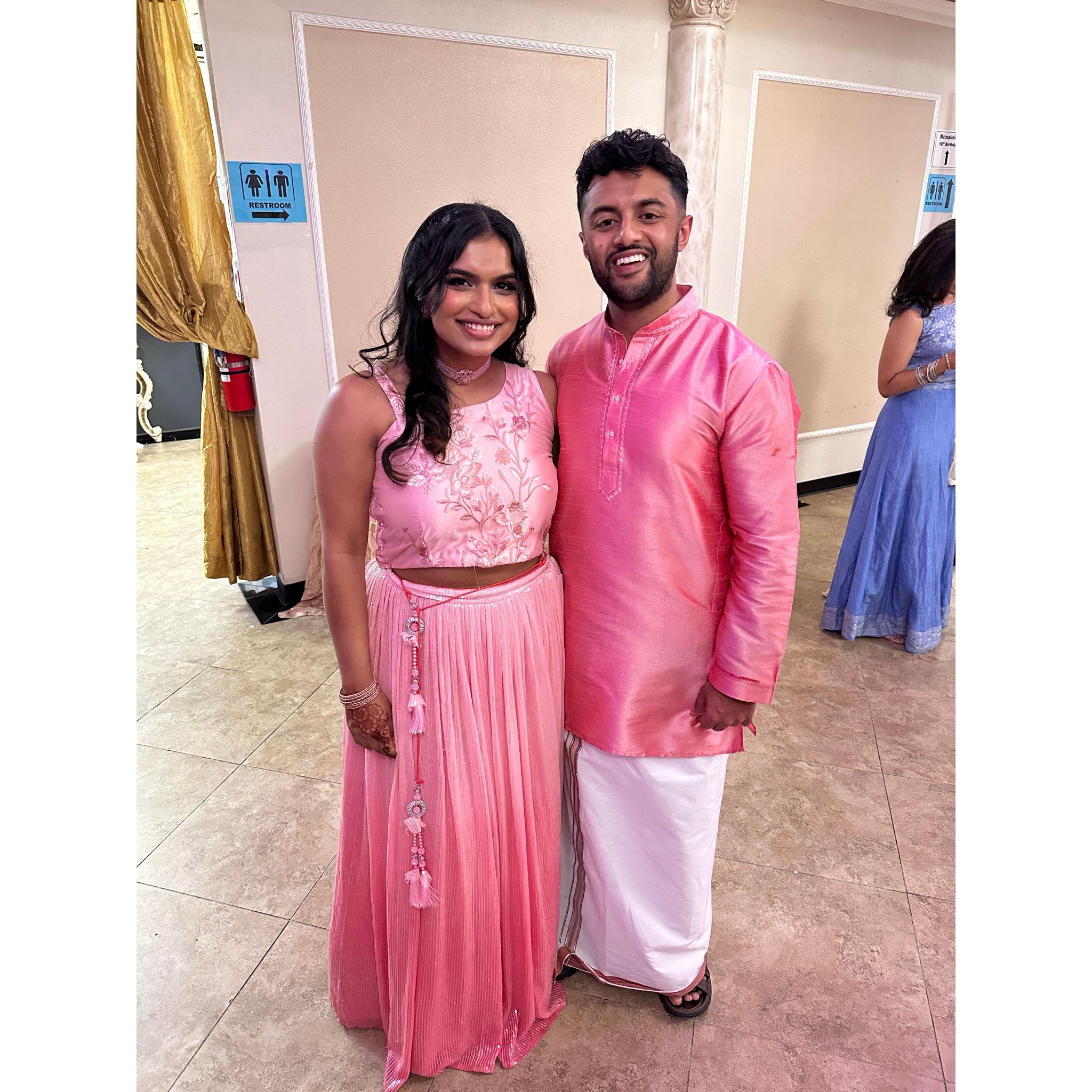 July 2023 in Newark, CA for Caroline and Amal's wedding!