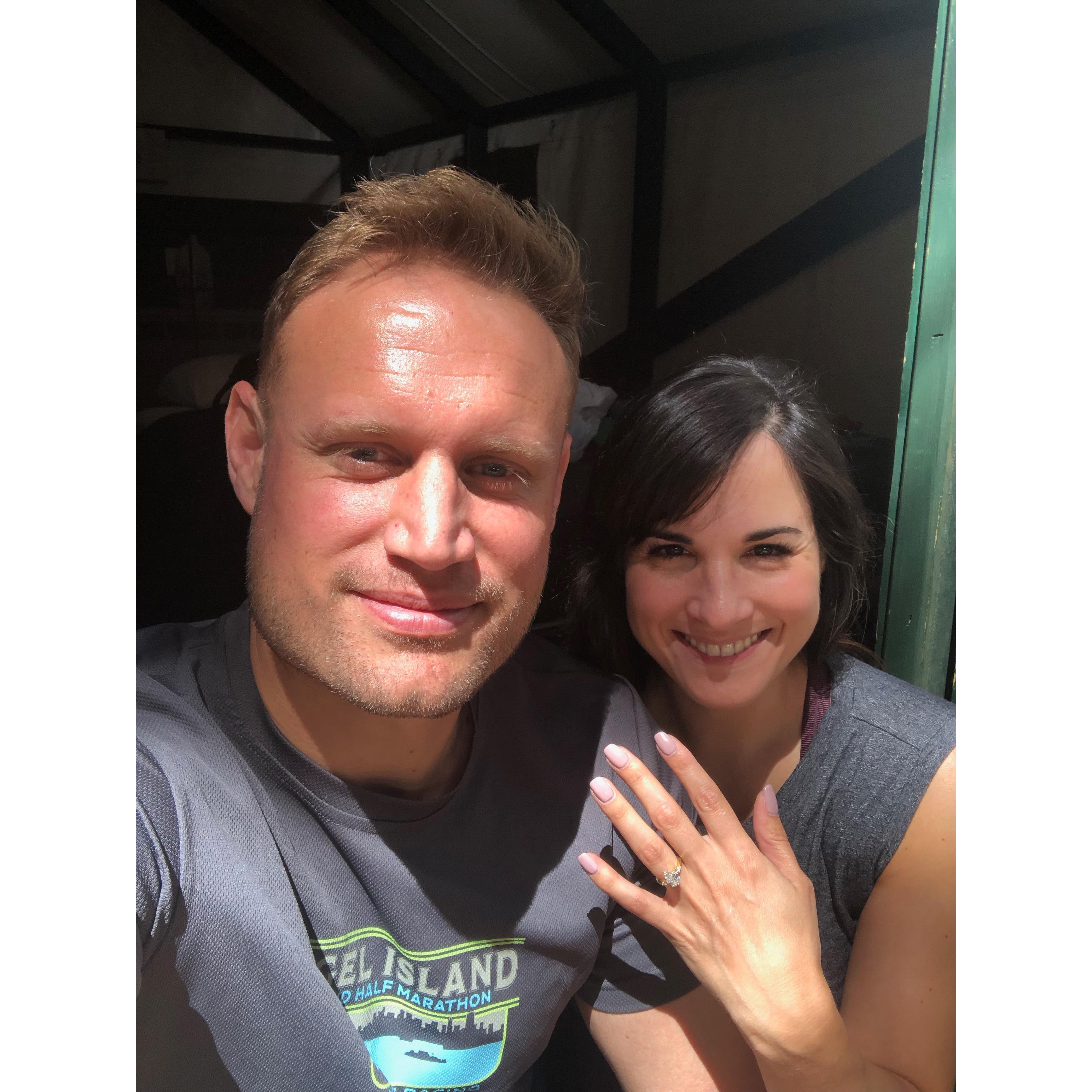 We're engaged! Yosemite - Aug 10, 2019.