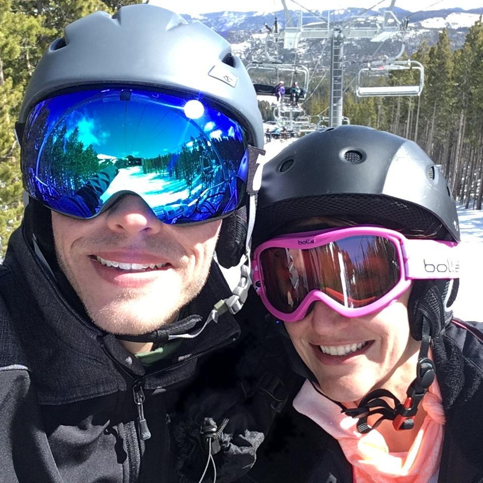 On the ski lift at Breckenridge, December 2016