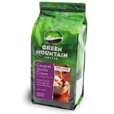 Green Mountain Coffee Roasters Caramel Vanilla Cream, Ground Coffee, Flavored Light Roast, Bagged 12 oz