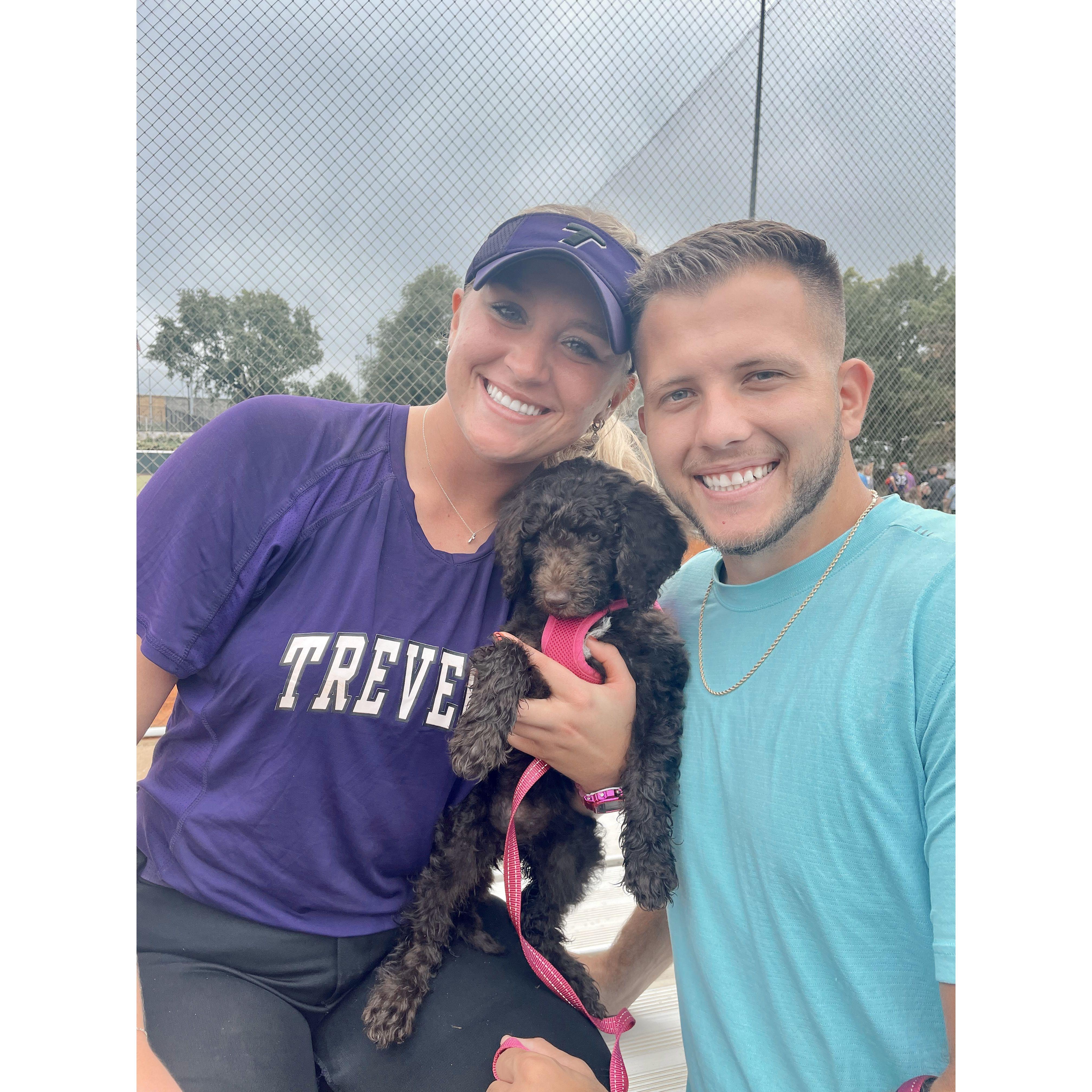 Our family's first ball game together <3