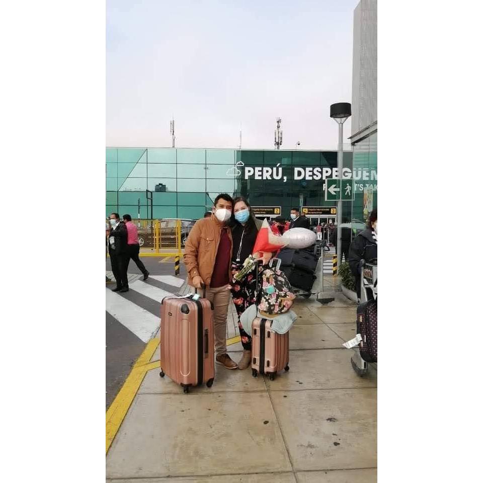When he picked me up from the airport and we met for the first time. He brought me flowers!