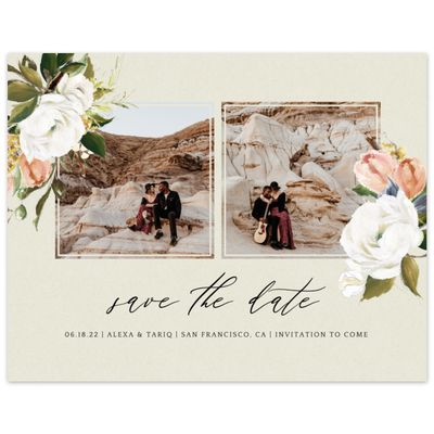 Beige Wedding Digital Save the Date - Octavia Photo