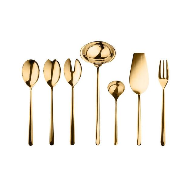 Linea Oro Full Serving Set, 7 Piece