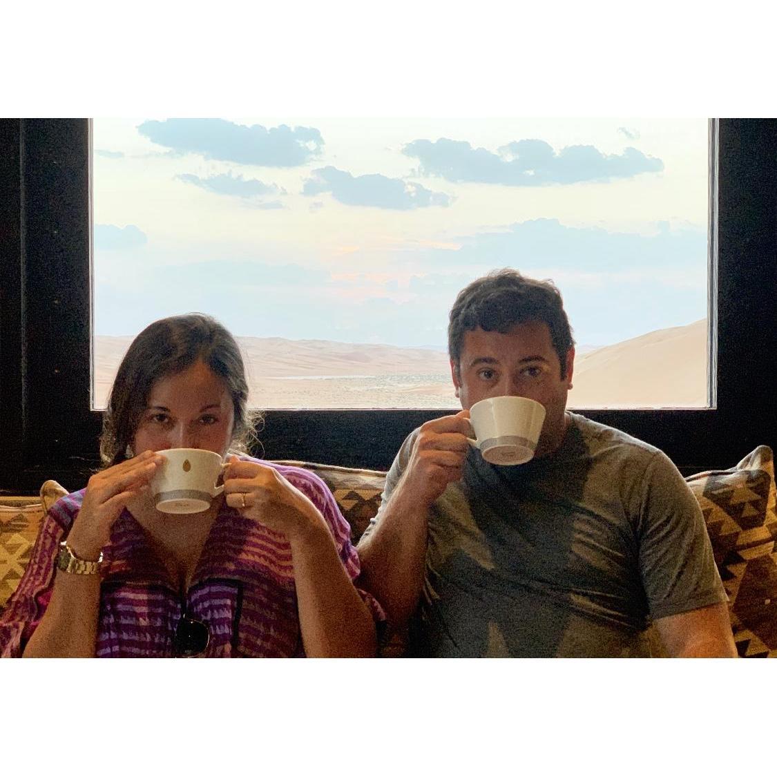 Chai in the Liwa Desert, UAE