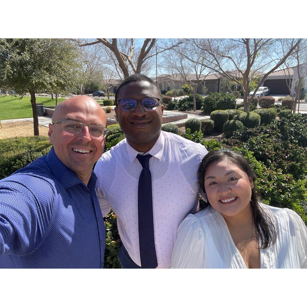 A picture with Grant who married us