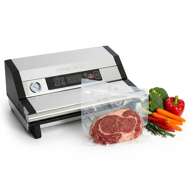 Avid Armor Vacuum Sealer A420XL – 16" Wide Seal Bar for Wider Bags, Fits 50 ft Rolls, Seals Multiple Quart Bags, Food Saver for Kitchen Storage, Sous Vide, Marinating