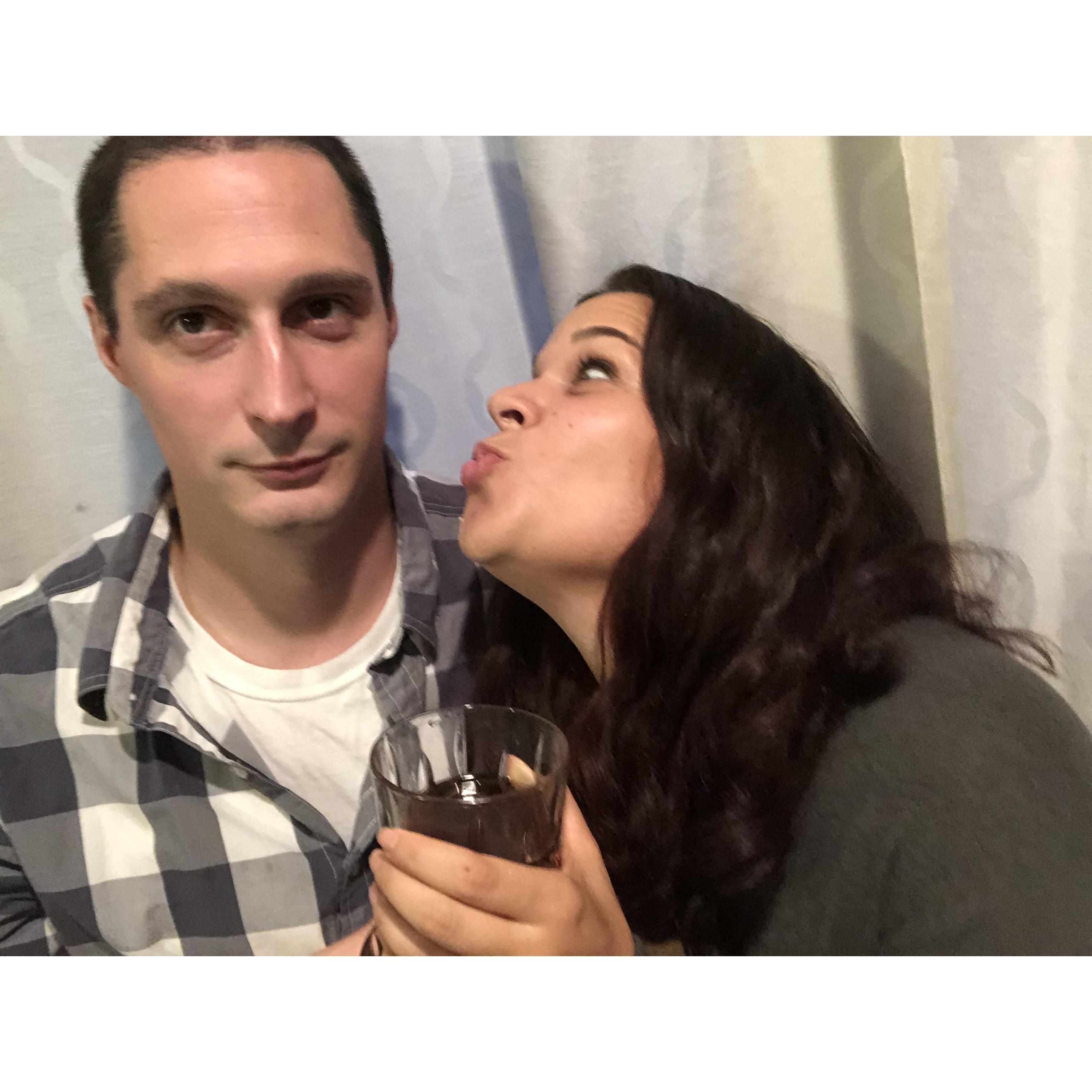A blooper from our save the dates!