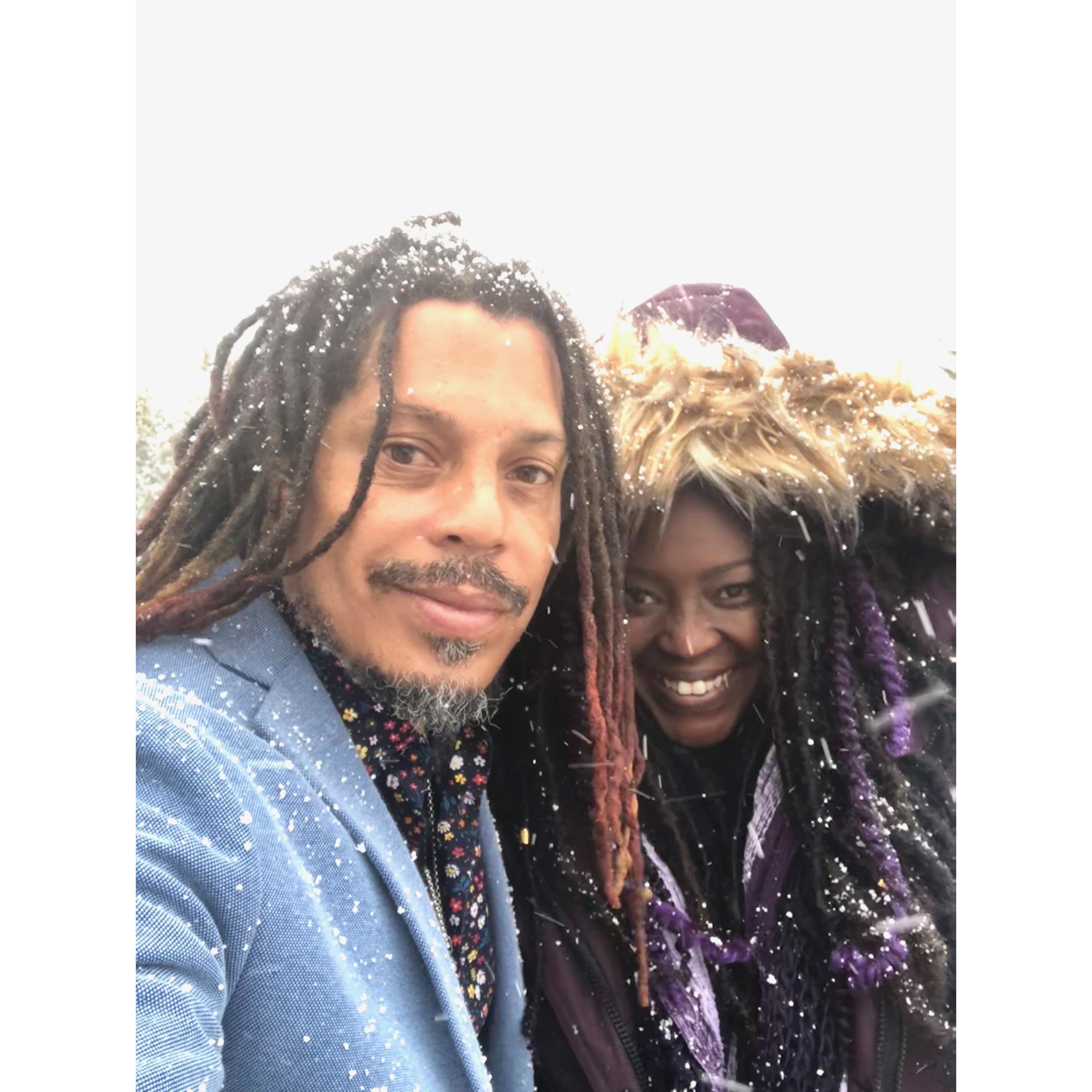 Caught up in a snow storm blizzard!