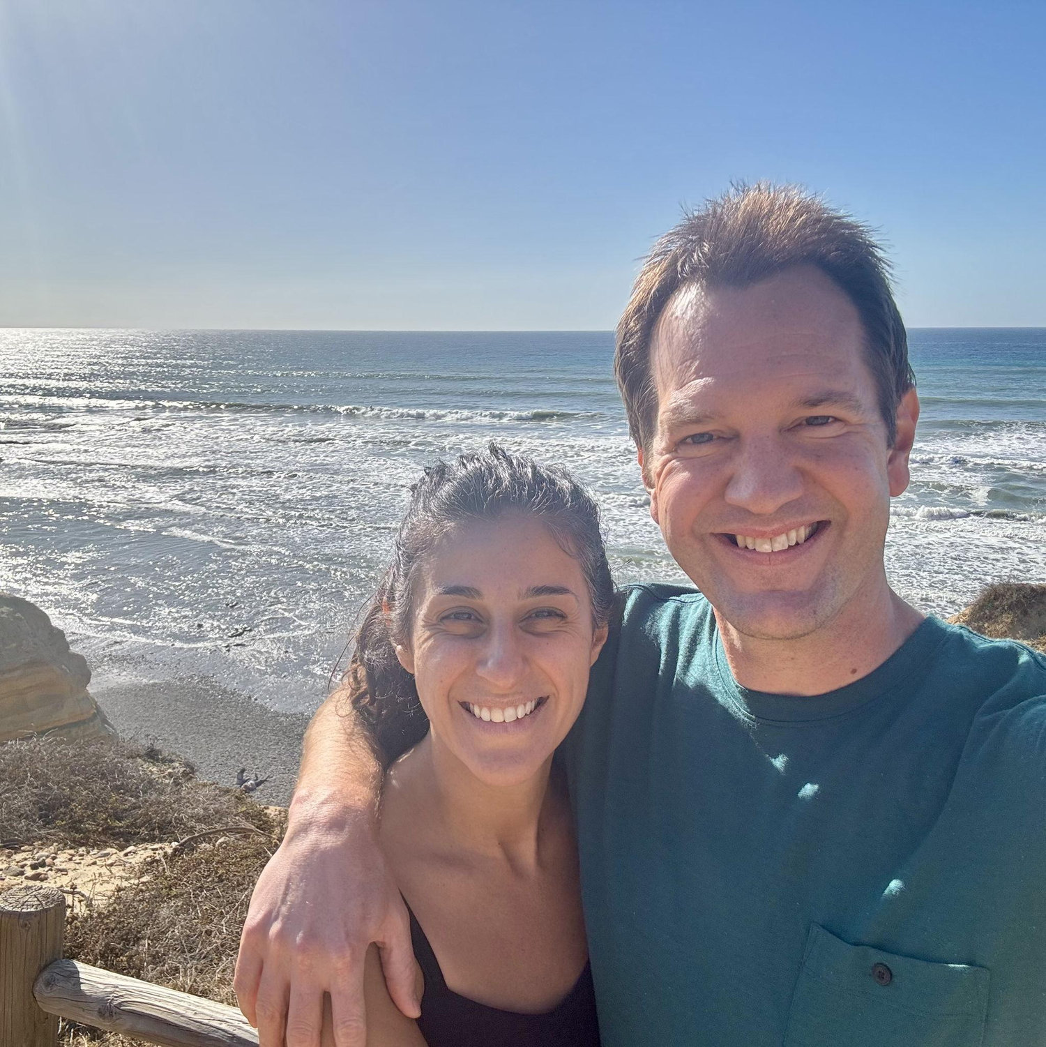 Hiking Torrey Pines in San Diego, CA where we spent a long weekend for Natalie's birthday 2 years ago!