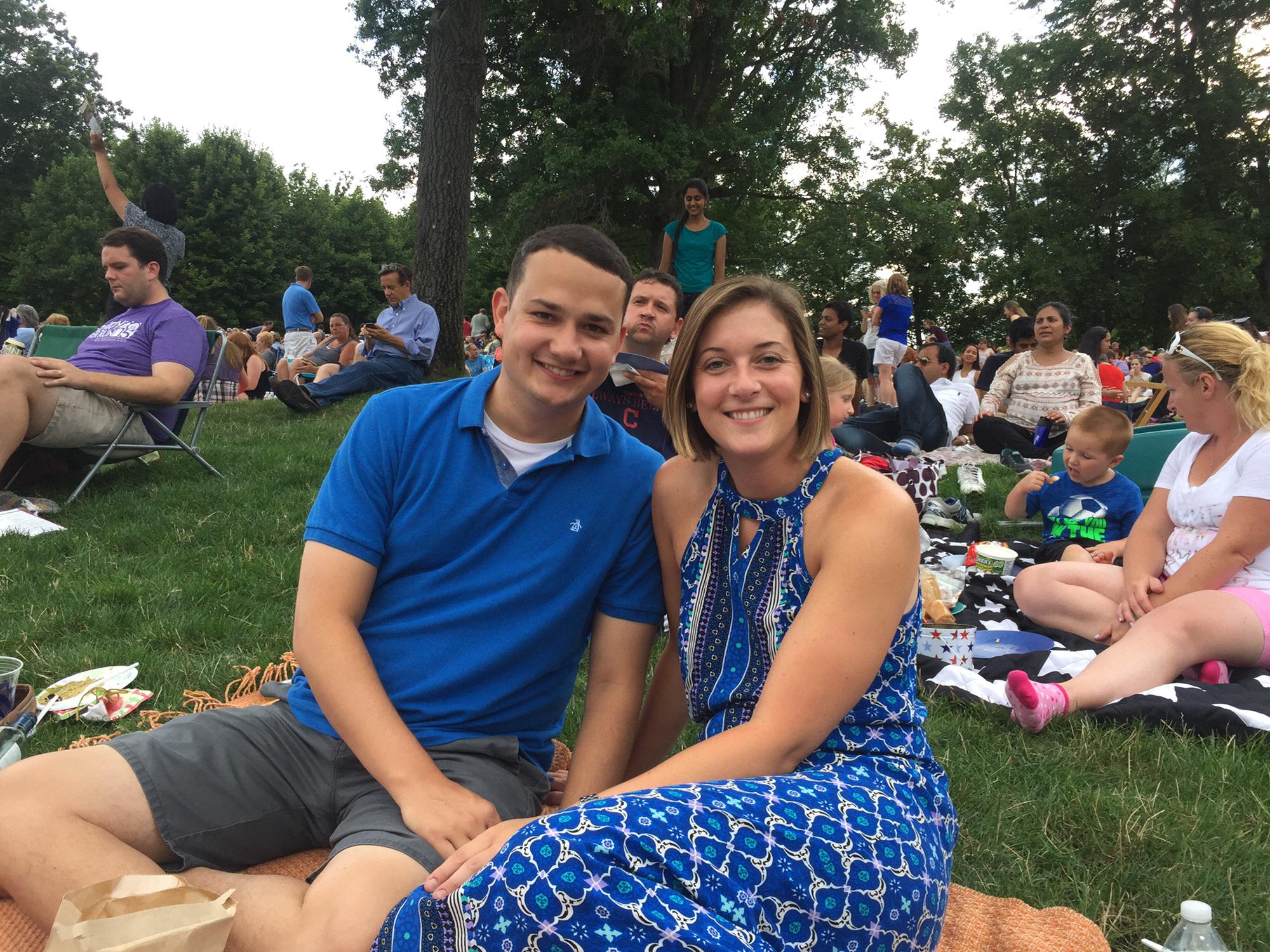 Enjoying the Cleveland Orchestra with a Blossom lawn picnic