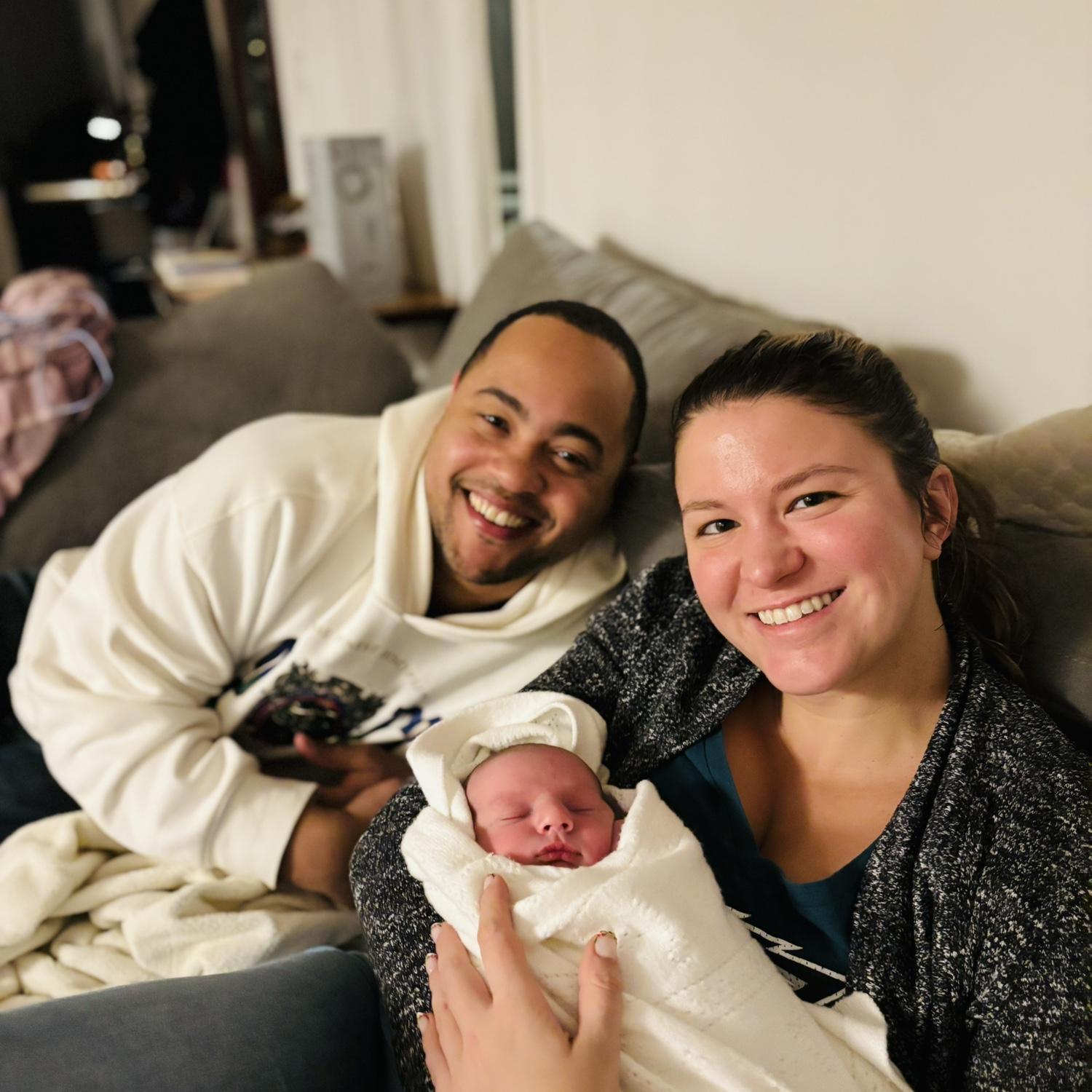 Meeting baby Wes Morgan, Jan 2024
