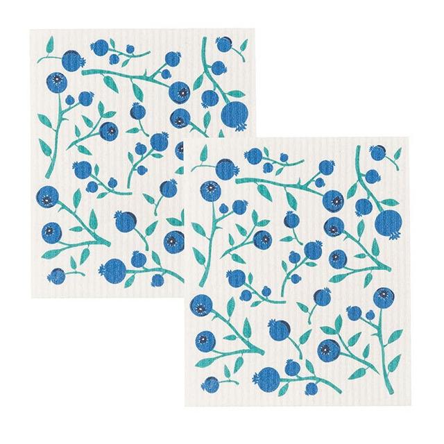 Now Designs Swedish Dishcloth (Set of 2), Blueberries 2 Piece