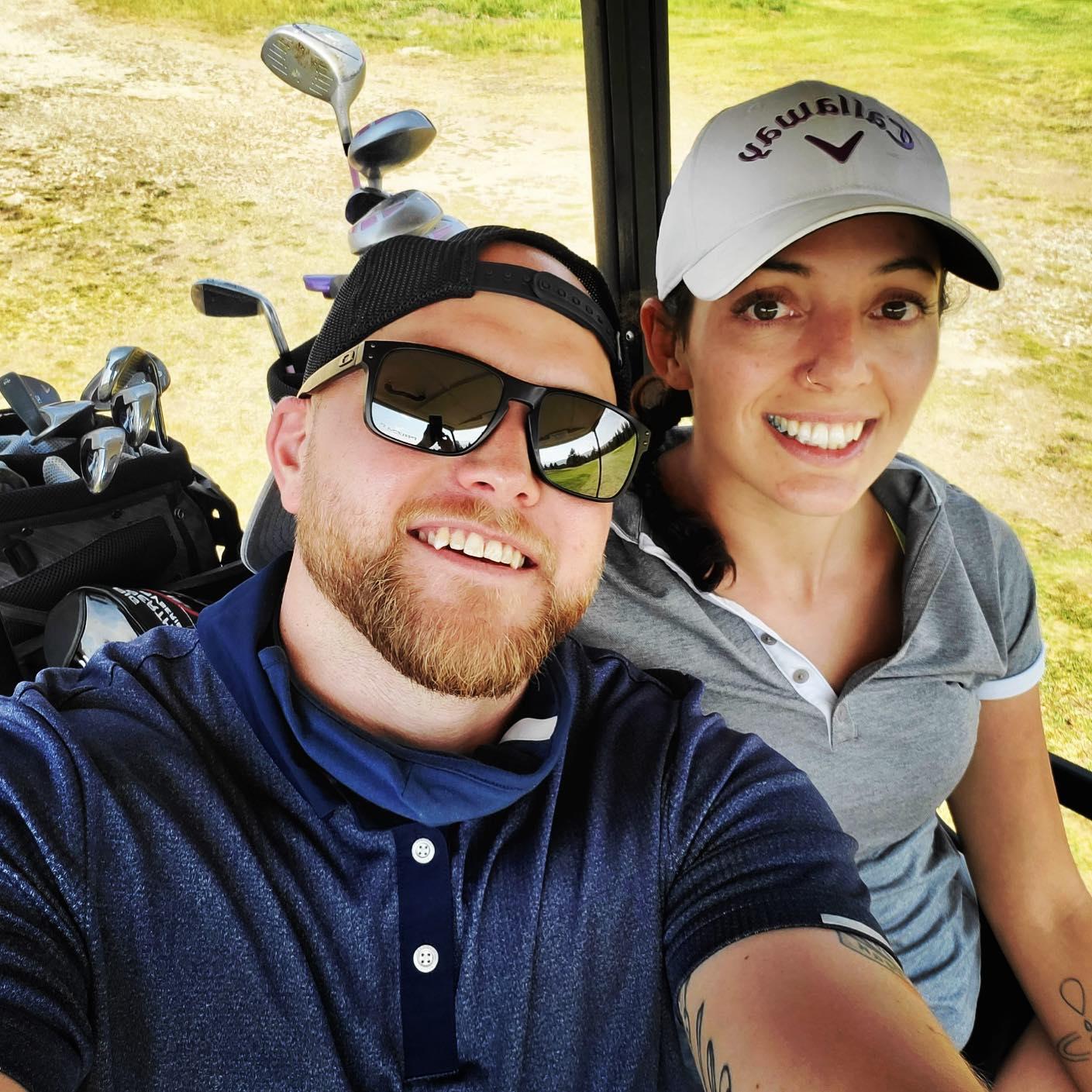 Our first golfing date! We were in Leadville, Colorado and it was the most unorganized & disfunctional golf course either of us had been to!