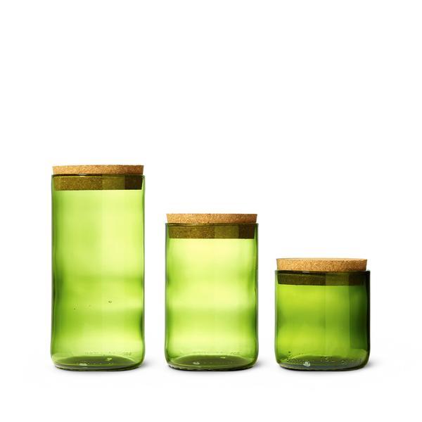 Recycled Bottle Canister in Kelly Green
