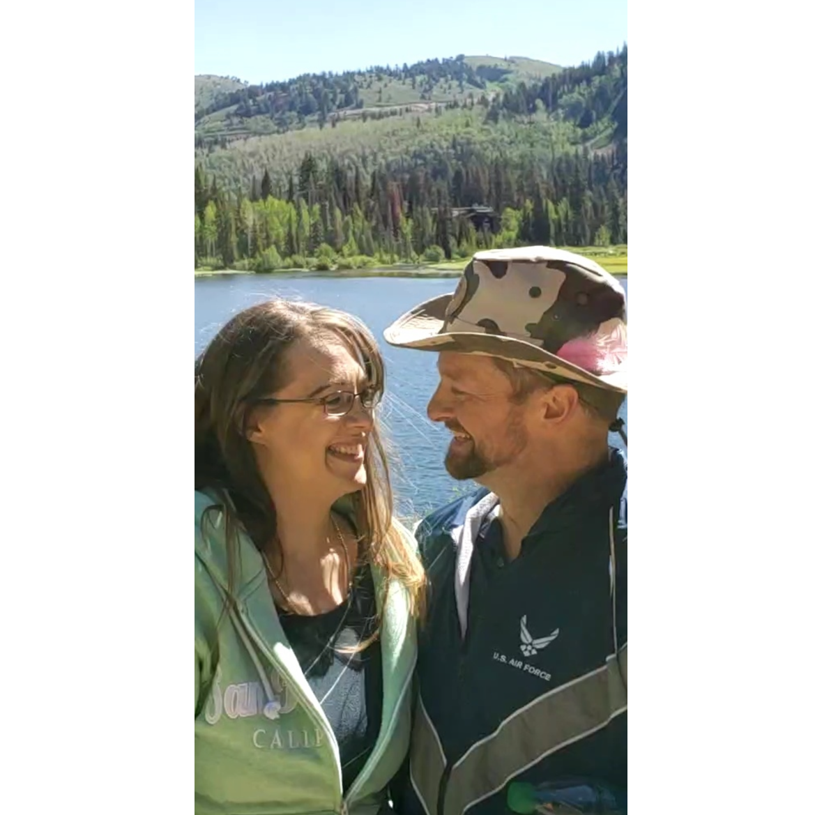 Jeff even convinced Mindi to go camping!