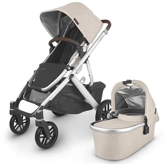 UPPAbaby Vista V2 Stroller - Declan (Oat Melange/Silver/Chestnut Leather)