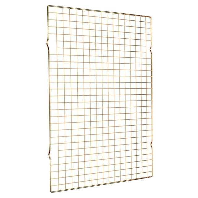 BRIOUT Cooling Rack for Baking, 16x10 Inches Baking Rack, Thick Wire Cookie Rack for Cooking, Roasting, Grilling, Drying, Oven Safe, Fits Half Sheet Pan, Gold