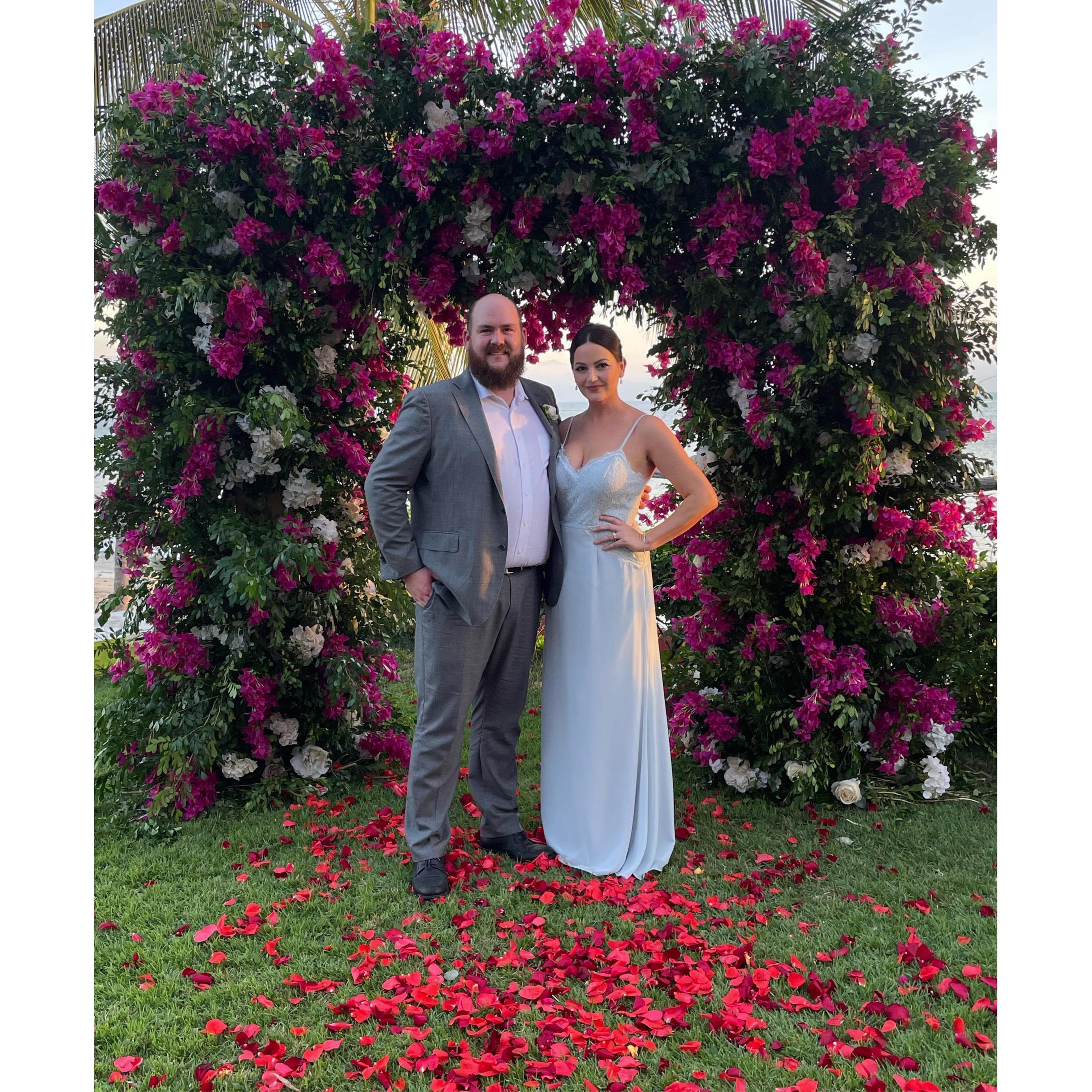At the wedding in Mexico