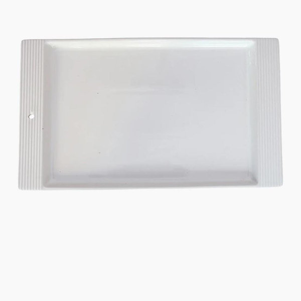 Nora Fleming Pinstripes Border Rectangle Serving Platter