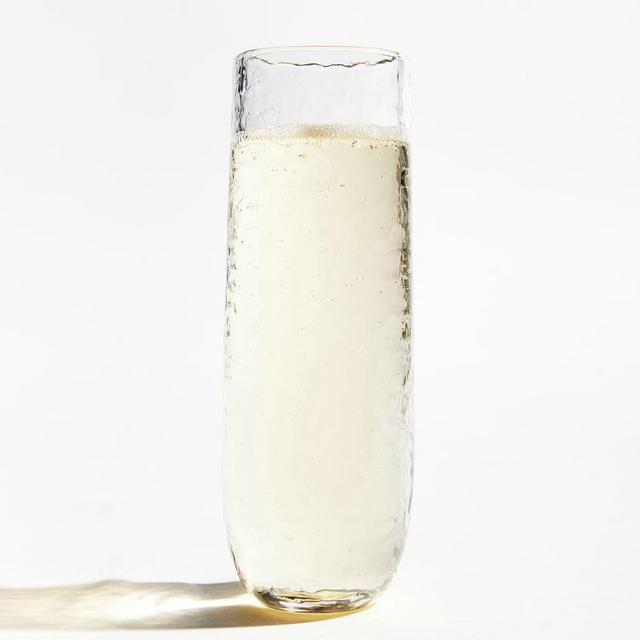 Hammered Outdoor Stemless Champagne Flute, Single - Clear