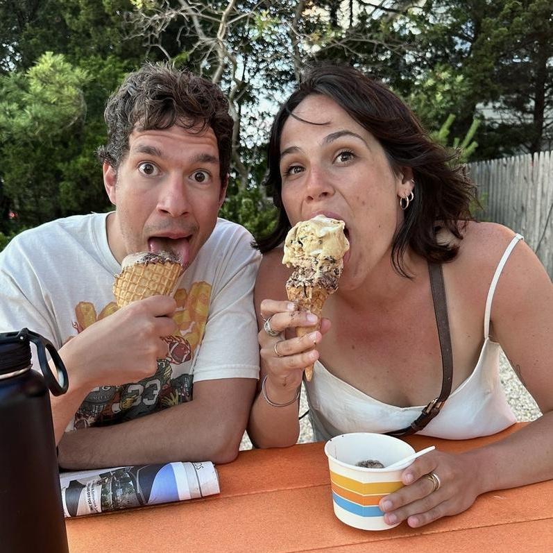 Jesus talked of two men: one who built his house upon a rock and one who built his house upon sand. We have built our house upon ice cream.