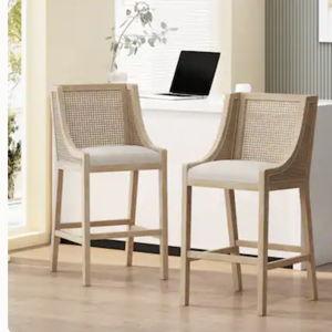 French Country Breck Upholstered Bar Stools