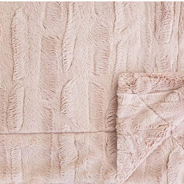 Minky Couture Premium Solid Color Blanket - Soft, Warm, Cozy, Comfortable, (Adult, Sorbet Blush)