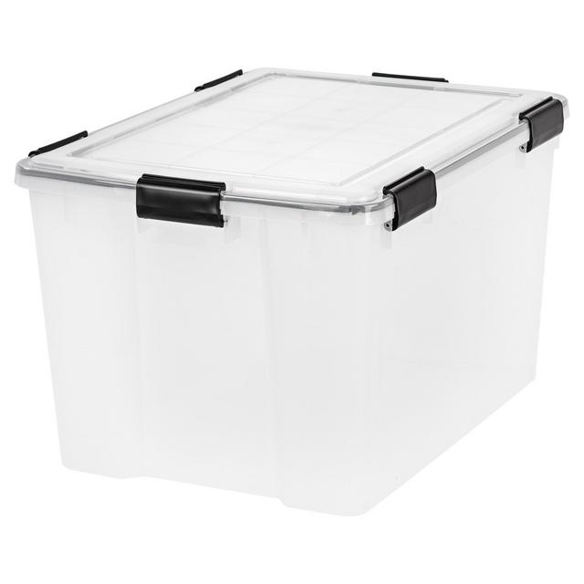 IRIS 74qt Weathertight Storage Bin Clear