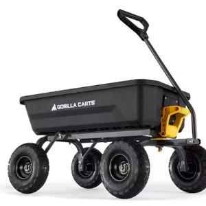 4 cu. ft. Patented Poly Dumping Garden Cart