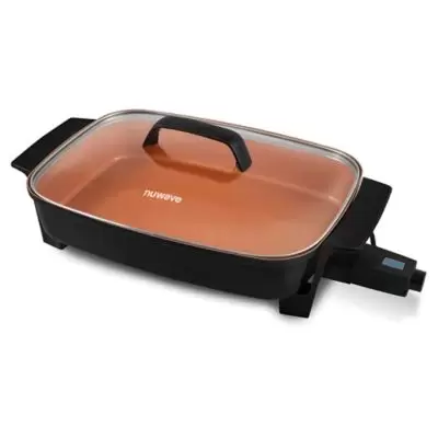 NuWave® 16-Inch Electric Skillet in Black/Red