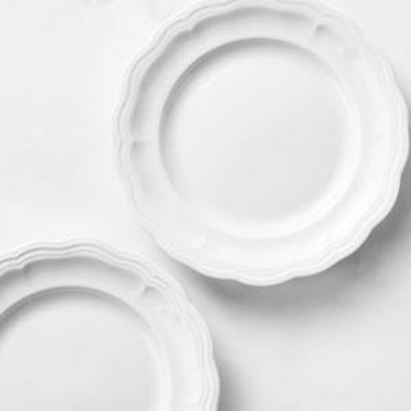 Pillivuyt Queen Anne Porcelain Salad Plates, Set of 4