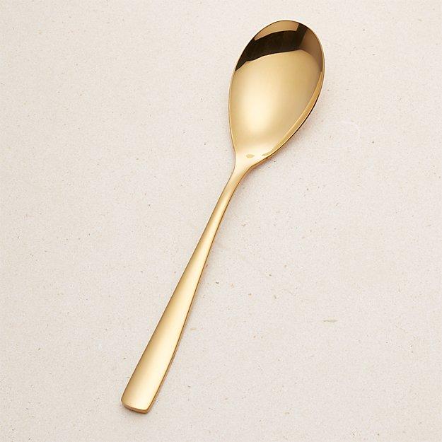 Gold Serving Spoon