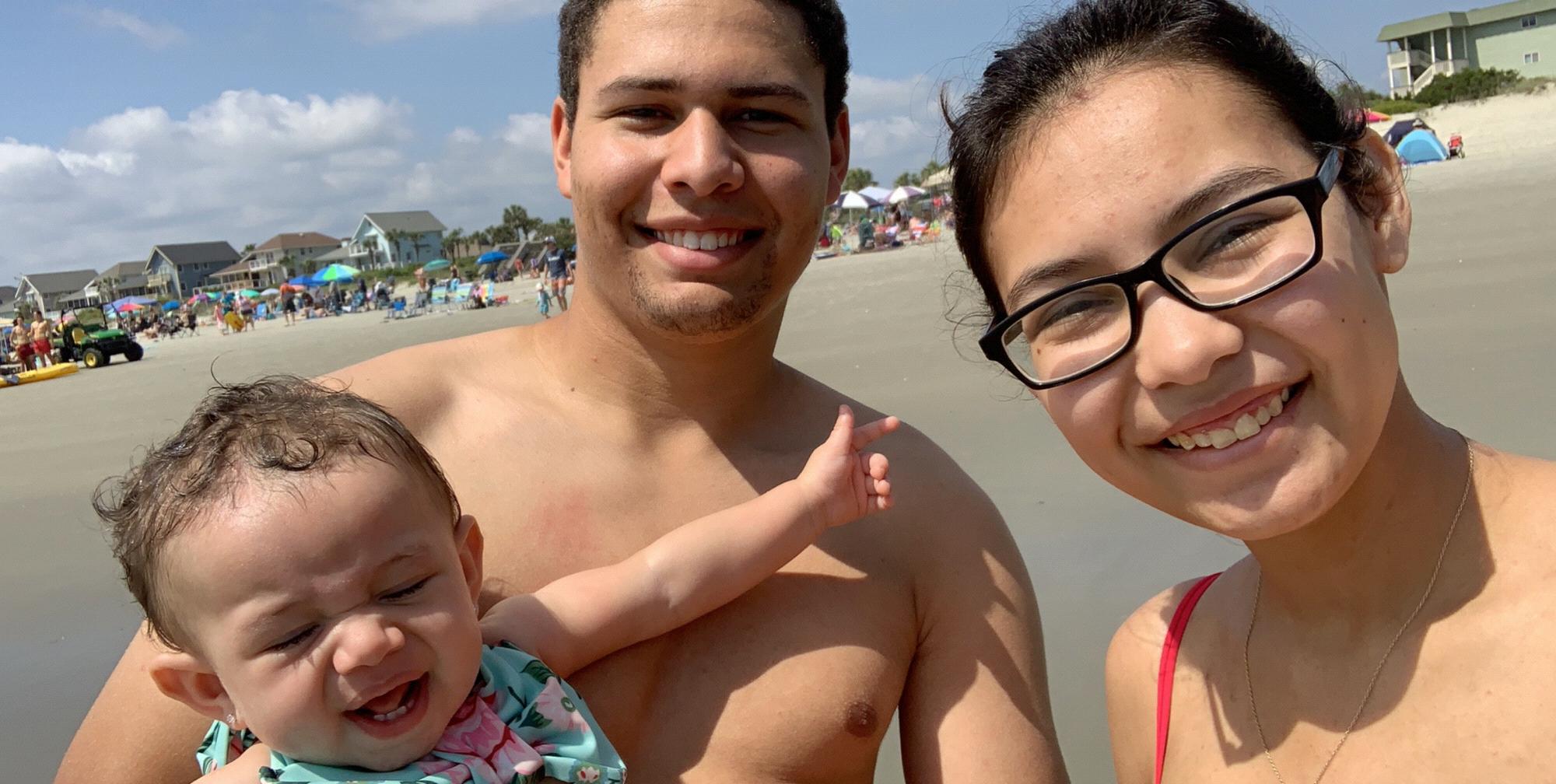 First beach trip !