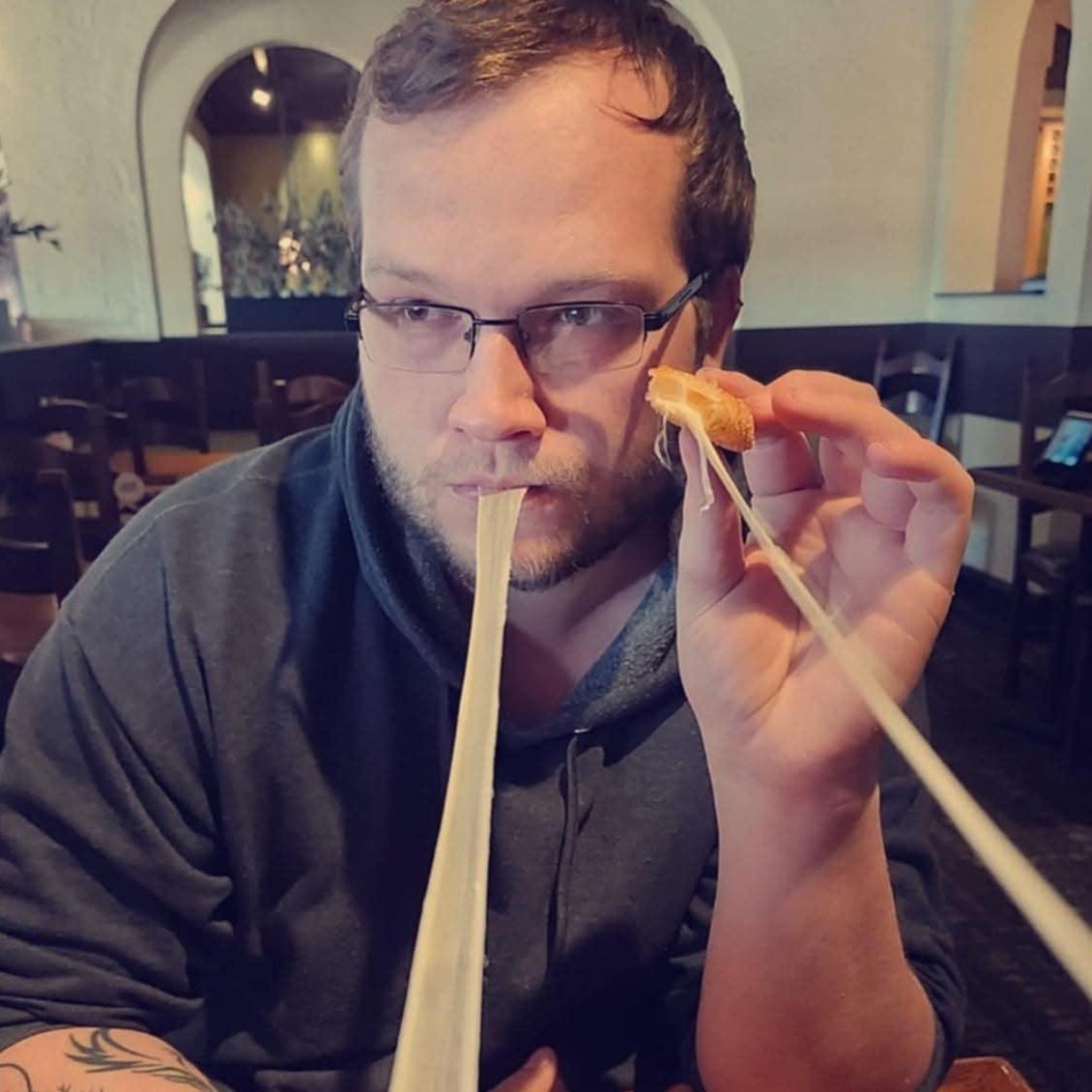 Just checking Olive Gardens cheese pull