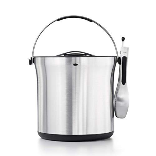 OXO SteeL Ice Bucket and Tongs Set