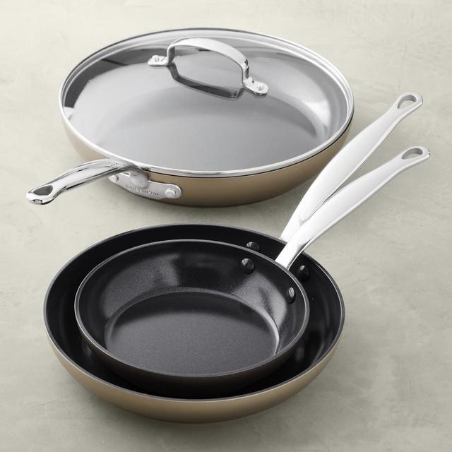 GreenPan™ Revolution Ceramic Nonstick Fry Pan, Set of 4, Champagne