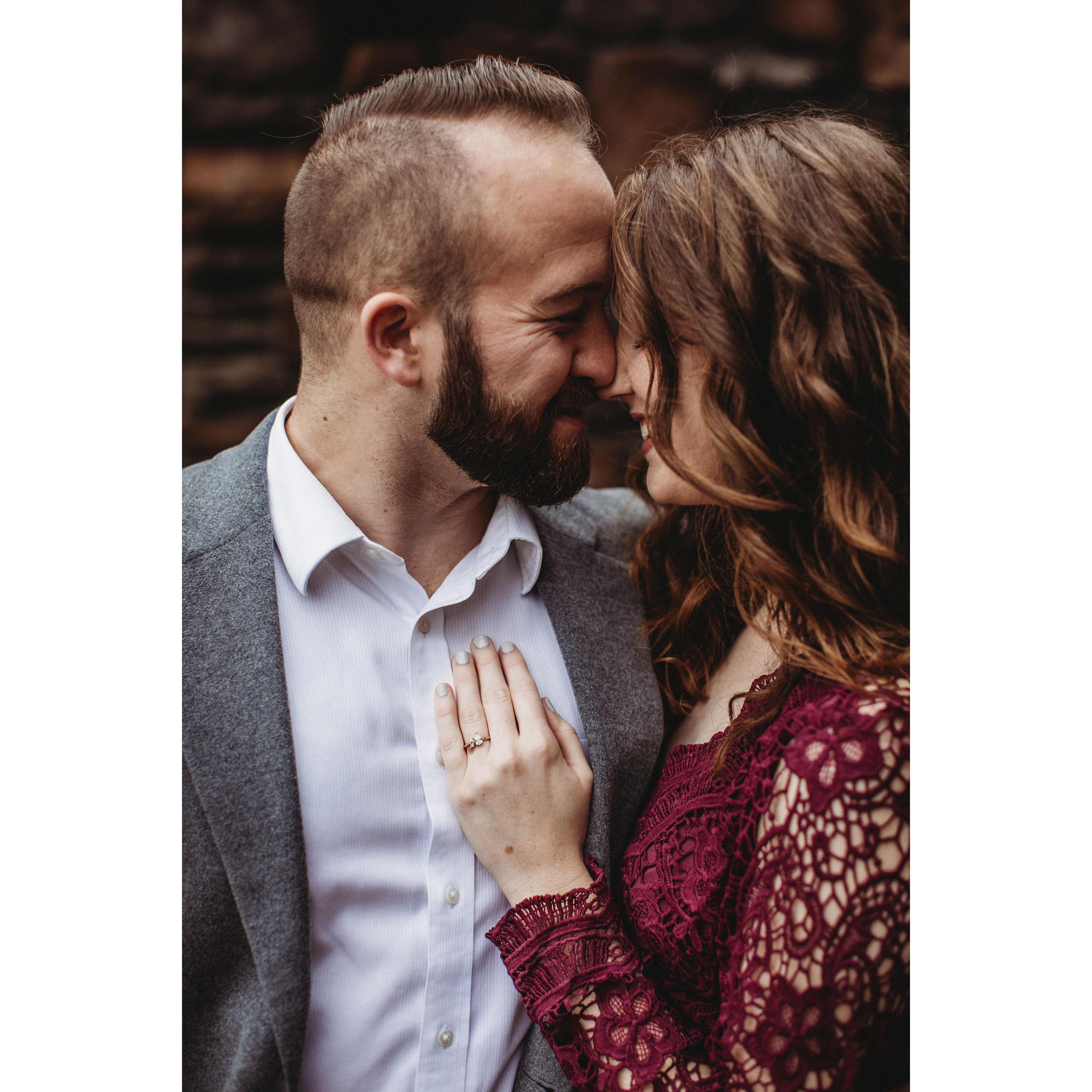Mariana trusted me to pick out her ring, but I was working on it months before she knew. It's designed to look like small leaves. She loves it as much as I knew she would.